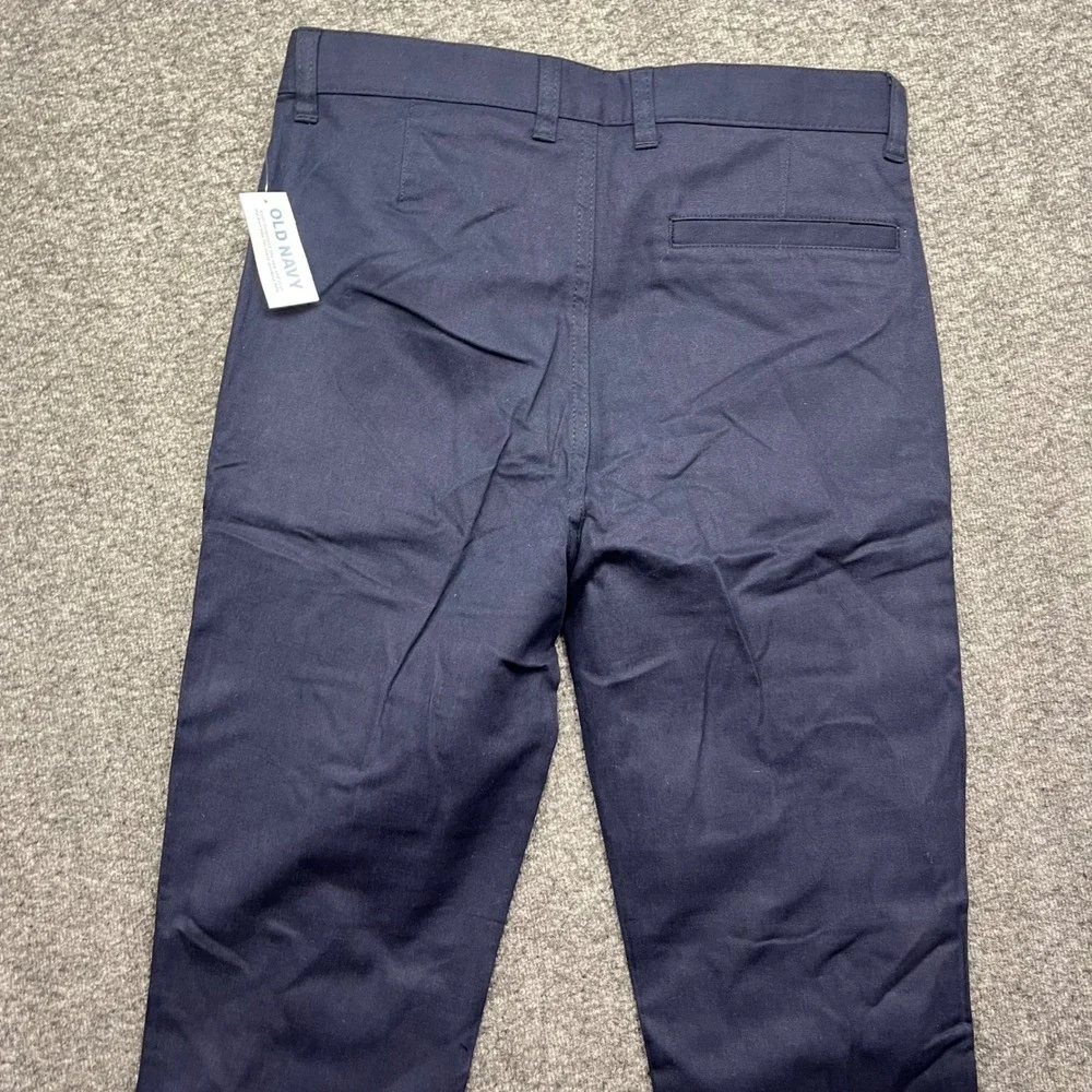 Old Navy Pants Boys 12 Plus Navy Blue Slim Built-In‎ Flex Chino 665608-00-1